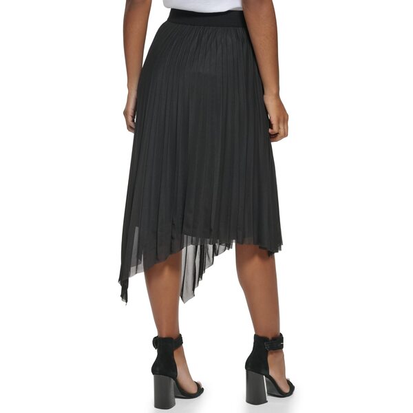 カルバンクライン レディース スカート ボトムス Angle Hem Pleated Black