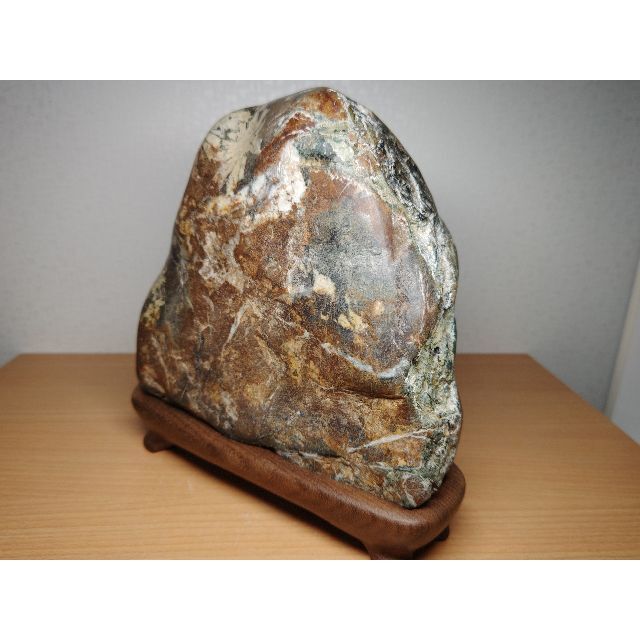 白菊 11.2kg 菊花石 菊紋石 紋石 花紋石 原石 鑑賞石 自然石 水石置石