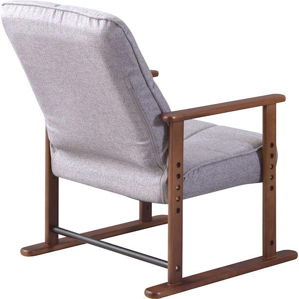 高座椅子 S グレー (品番:LSS-34GY)(L-2)荷姿3辺計176cm 東谷 D2307