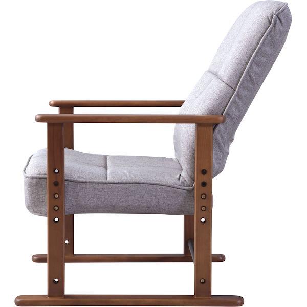高座椅子 S グレー (品番:LSS-34GY)(L-2)荷姿3辺計176cm 東谷 D2307