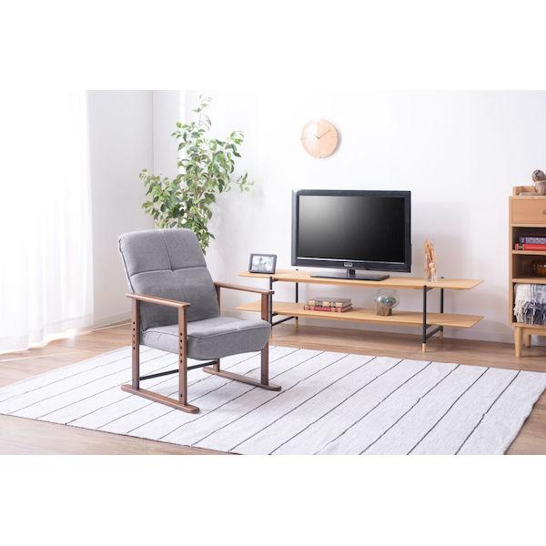 高座椅子 S グレー (品番:LSS-34GY)(L-2)荷姿3辺計176cm 東谷 D2307
