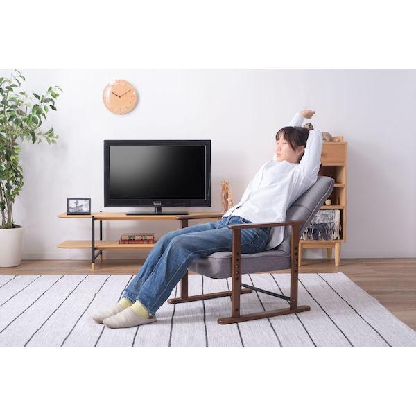 高座椅子 S グレー (品番:LSS-34GY)(L-2)荷姿3辺計176cm 東谷 D2307