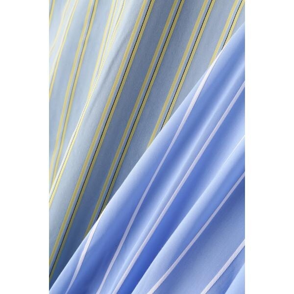 ローズバッド(ROSE BUD)/フリルフロント マルチストライプ パネルシャツ