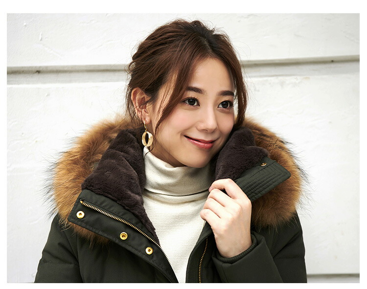 ロングダウンコート ダウンジャケット ロングダウン アウター 上着 ロングコート ファー レディース 50代 40代 30代 ミセス 秋 冬 大きいサイズ 上品 防寒 ロング丈 暖かい 黒 カーキ 通勤 きれ