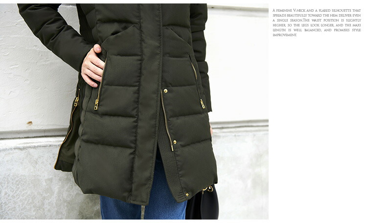 ロングダウンコート ダウンジャケット ロングダウン アウター 上着 ロングコート ファー レディース 50代 40代 30代 ミセス 秋 冬 大きいサイズ 上品 防寒 ロング丈 暖かい 黒 カーキ 通勤 きれ