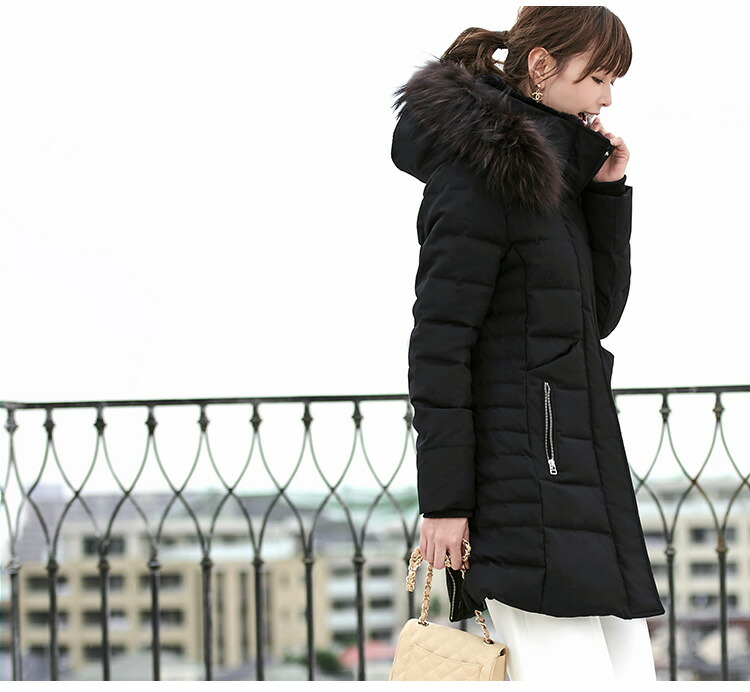 ロングダウンコート ダウンジャケット ロングダウン アウター 上着 ロングコート ファー レディース 50代 40代 30代 ミセス 秋 冬 大きいサイズ 上品 防寒 ロング丈 暖かい 黒 カーキ 通勤 きれ