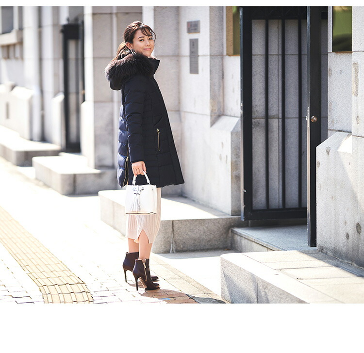 ロングダウンコート ダウンジャケット ロングダウン アウター 上着 ロングコート ファー レディース 50代 40代 30代 ミセス 秋 冬 大きいサイズ 上品 防寒 ロング丈 暖かい 黒 カーキ 通勤 きれ