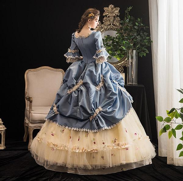 【送料無料】貴族 ドレス ステージ衣装 舞台衣装 オペラ声楽 中世貴族風 お姫様ドレス 宮廷 お嬢様 貴族ドレス パーティー 中世 ドレス