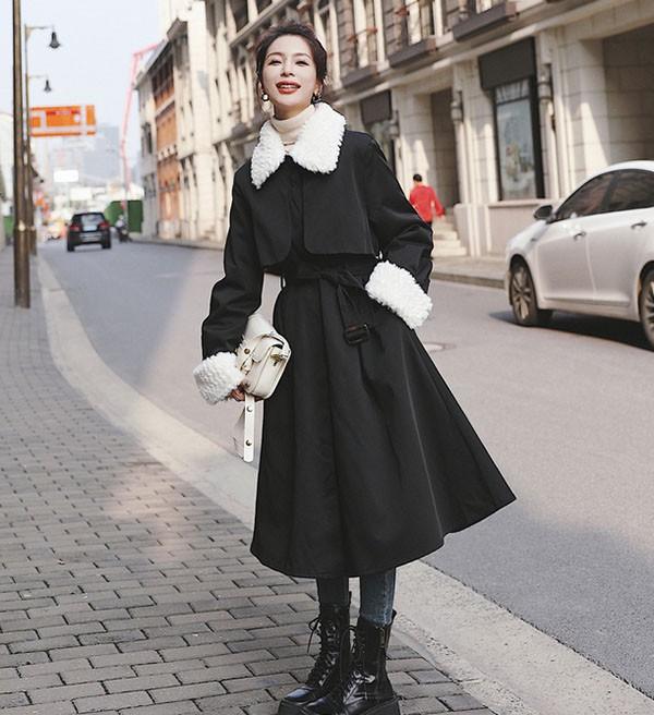 ステンカラーコート ロング丈コート 可愛い 冬服 レディース ジャケット お嬢さん 小柄 学生 通学 通勤 女の子 長袖 袖あり 秋 冬 衣装