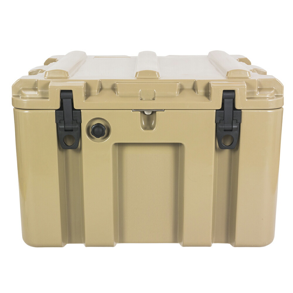 収納ボックス アウトドア キャンプ ギアボックス コンテナボックス 80L サンド/Sand おしゃれ 収納 倉庫 アウトドア キャンプ ガレージ BBQ バーベキュー ミリタリー