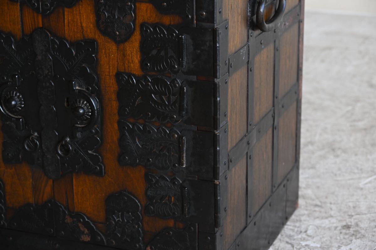 船箪笥 時代箪笥 アンティーク 和家具 収納 庄内箪笥 古民具 和箪笥 飾り台 古木 古鉄 ヴィンテージ レトロ 和骨董