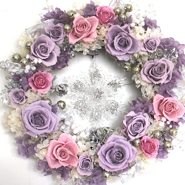 プリザーブドフラワー クリスマスリースリース クリスマスギフト 結婚祝い 誕生日プレゼント 新築祝い 開店祝い