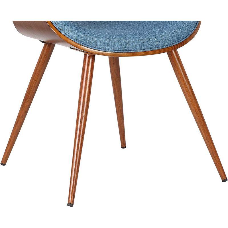 アルメンリビング(Armen Living) ダイニングチェア ブルー/ウォルナット 座面高さ46cm Butterfly バタフライ 日本