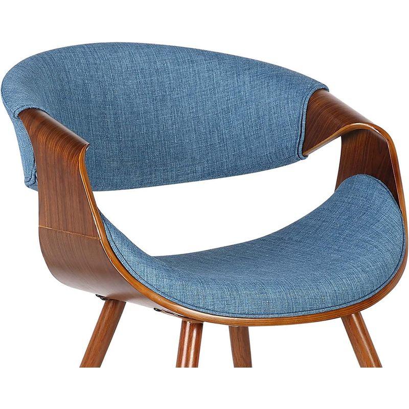 アルメンリビング(Armen Living) ダイニングチェア ブルー/ウォルナット 座面高さ46cm Butterfly バタフライ 日本