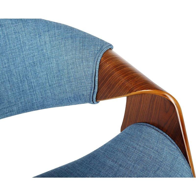 アルメンリビング(Armen Living) ダイニングチェア ブルー/ウォルナット 座面高さ46cm Butterfly バタフライ 日本