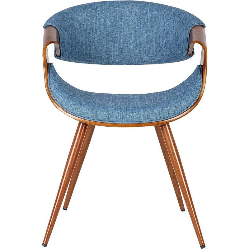 アルメンリビング(Armen Living) ダイニングチェア ブルー/ウォルナット 座面高さ46cm Butterfly バタフライ 日本