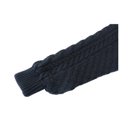 ルイ ルエ ブティック RUIRUE BOUTIQUE ニットケーブルスリーブケープ風コート (杢グレー)