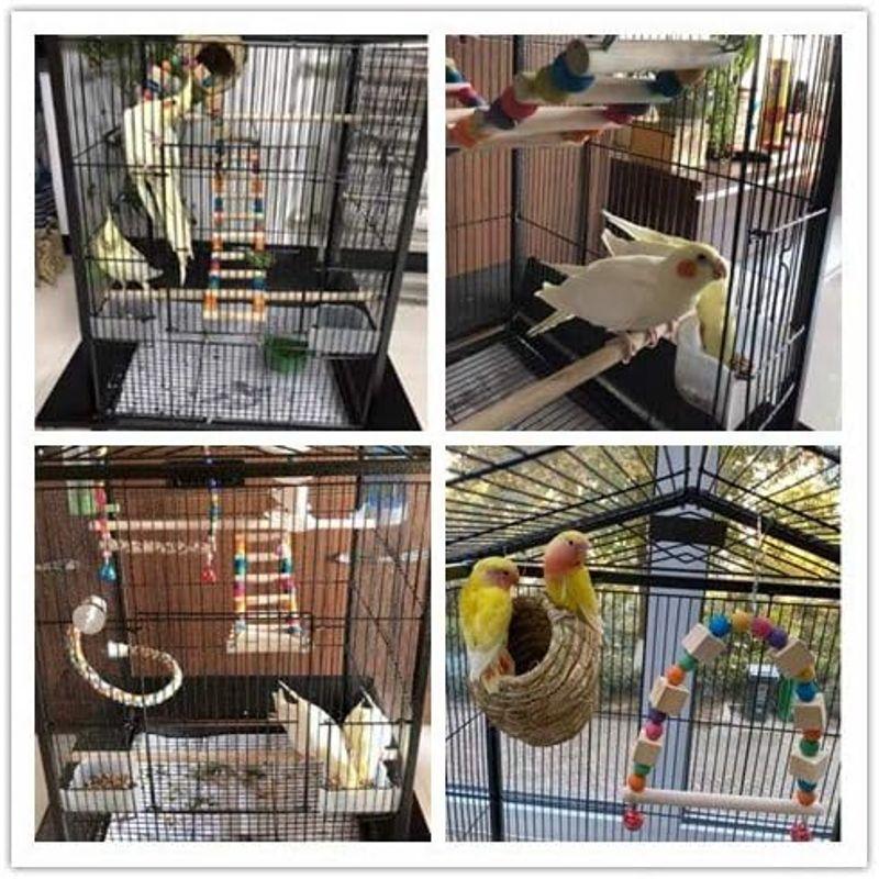 Aeon hum 鳥かご 鳥ケージ バードゲージ 大型 豪華ケージ 大きい 複数飼い キャスタ-付き インコ オウムケージ オカメ セキセイ