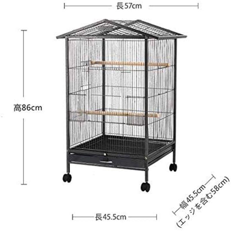 Aeon hum 鳥かご 鳥ケージ バードゲージ 大型 豪華ケージ 大きい 複数飼い キャスタ-付き インコ オウムケージ オカメ セキセイ