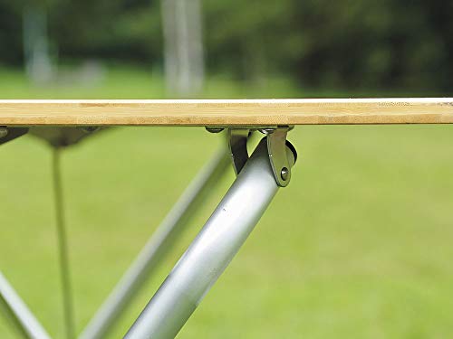 スノーピーク(snow peak) ワンアクションローテーブル竹 LV-100TR 収納ケース付き 机 折りたたみ コンパクト アウトドア キャ