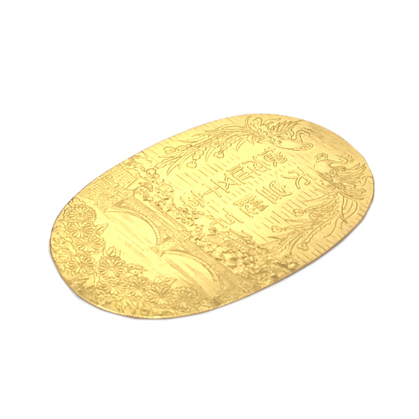 天皇陛下御在位50周年記念小判 K24 7.0g 純金製 昭和51年発行