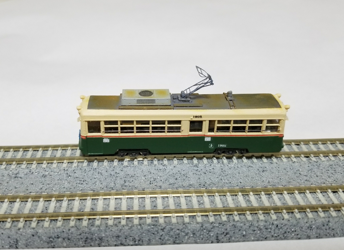 広島電鉄 1900形 1905 元 京都市電 Nゲージ完成品