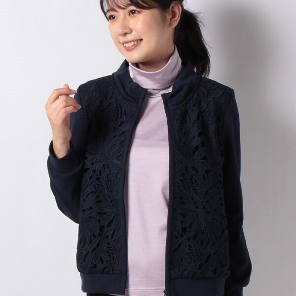 レースジッププルオーバー