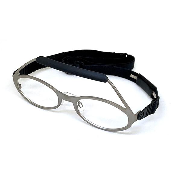 剣道用 度付き メガネ チタン 日本製 非球面プラスチックレンズ付き