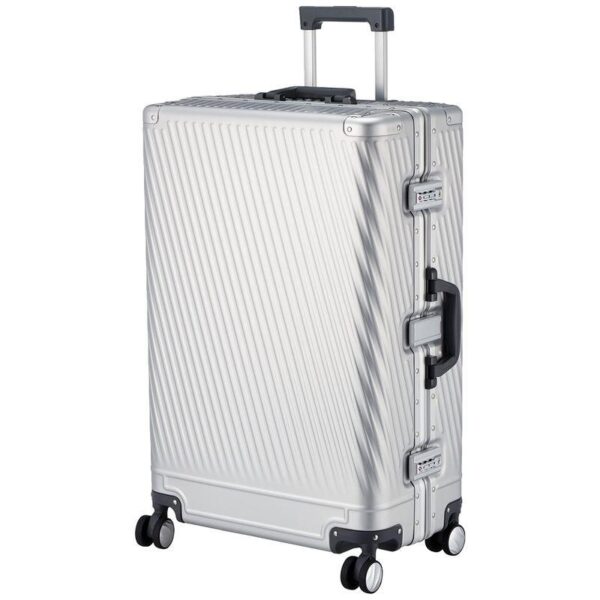スーツケース 73L 5.6kg 5~7泊 双輪キャスター 66 cm シルバー