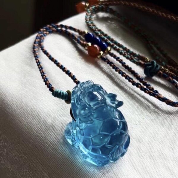 天然 アクアマリン ネックレス 14.6g