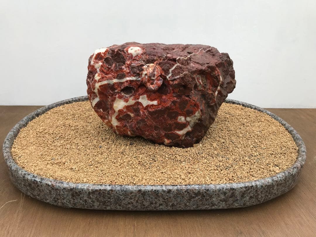 【水石】加茂七石『紅加茂石』